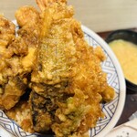 日本橋 天丼 金子半之助 - 野菜天丼　味噌汁付き　1300円