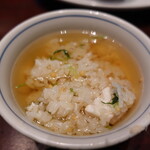 石の蔵 - 出汁を掛けて鯛茶漬け