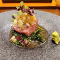 銀座 くらはし hanare - ぶりコロ(笑) 鬼下ろしが食感がよい