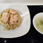 中華料理 桃菜 - 「海老炒飯」ｽｰﾌﾟ付800円