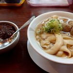 刀削麺　丸新 - スープ刀削麺+ミニカレー