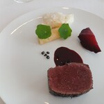 レストラン・モリエール - 肉料理：蝦夷鹿肉の炭火焼