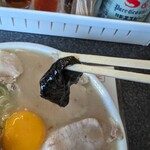 佐賀ラーメン いちげん。 - ふやけた海苔