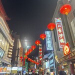 横浜中華街広東料理飲茶専門店 龍興飯店 - 夜の中華街