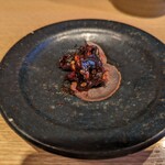 Teuchi Soba Mori - お通しの「蕎麦味噌」