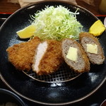とんかつ たか山 - チーズ入りメンチ・ヒレ