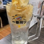 たぴおか食堂 - ガリチューハイ(寿司屋の) 550円