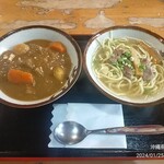 Kateiryourinomise Furusato Shokudou - ミニカレー丼とそば（中）セット1,100円