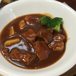 キッチン ブルー グローブ - ビーフシチューのアップ