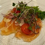 ウマコシ - サーモンの菜の花添え❗️