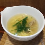 キッチン ブルー グローブ - スープのアップ