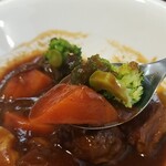 キッチン ブルー グローブ - 人参とブロッコリー