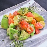 Avocado and sweet shrimp