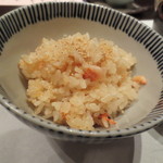 えさき - ごはんのお米は山梨の契約農家のコシヒカリだそうです。