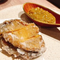 鮨 いつみ - 鮑のかりんとう揚げ、これを友達に食べて欲しかった