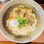 踊るうどん - 舞茸天温玉うどん（かけ）　800円