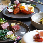 MIRAIE Dining - コース例（桜の季節）