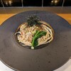 割烹 鍋物 鮨よし - 平目の昆布締めとカラスミの冷製パスタやて