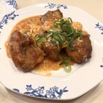 バーミヤン  - 鶏肉のトマ玉子炒めランチ。