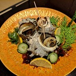 福松荘 - OPのサザエのつぼ焼き～今回はめちゃくちゃ残念～苦い、冷たく・・小さい・・焦げてる・・中がカピカピで美味しくない・・