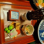 福松荘 - お洒落な先付け？枝みたいの意味わからない(笑)こういう工夫はいらないような・・