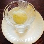 プティレストラン グーテ - スダチのシャーベット