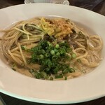 男のイタリアン屋台 suEzou - ウニと海苔のクリームパスタ