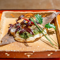 一石三鳥 - 真鯛幽庵蓮焼き 木の芽味噌