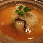 聖護院 - 天然ほうぼうのかぶら蒸し：680円(’13.12月)