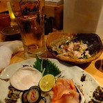 藤家 - 赤貝つまみ：750円(’13.12月)