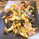 串一徹 - ハムきのこ卵炒め￥700　2024.1.22