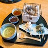 EXcafe - ほくほくお団子セット✨2種類の串団子と抹茶が味わえます。