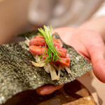 Sushi Tomikawa - トロたく手巻き