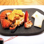 隠れ家鉄板おぶ - オマール海老の鉄板焼き