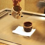 隠れ家鉄板おぶ - フォアグラの茶碗蒸し