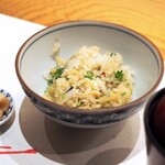 隠れ家鉄板おぶ - 蟹の土鍋ご飯