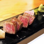 隠れ家鉄板おぶ - 佐賀牛のシャトーブリアンとサーロインの食べ比べ