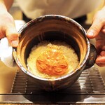 隠れ家鉄板おぶ - 蟹の土鍋ご飯