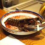 隠れ家鉄板おぶ - オマール海老の鉄板焼き