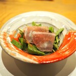 隠れ家鉄板おぶ - 生ハムのサラダ