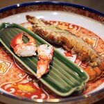 隠れ家鉄板おぶ - オマール海老の鉄板焼き