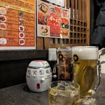 Sumibi Koshitsu Izakaya Toritsudaigaku No Himonoya - 生ビール　サワー　梅酒　等　飲み放題