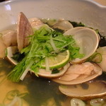 藤家 - ハマグリ酒むし：480円(’13.12月)