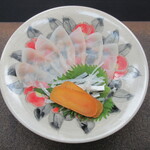 日本料理 TOBIUME - 本場下関のふぐ刺し