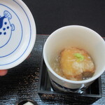 日本料理 TOBIUME - 河豚の白子を掻き揚げ