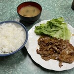 こだまや食堂 - 生姜焼き定食¥650