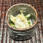 ぬま田 - 河豚白子　皮ポン酢　真子　あさつき