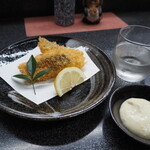 和幸寿司 - あじフライ ＆ 龍神丸 純米吟醸