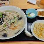 Shokumisen - タンメン+半チャーハン750円税込