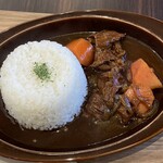 はーとカフェ - 牛すじカレー。